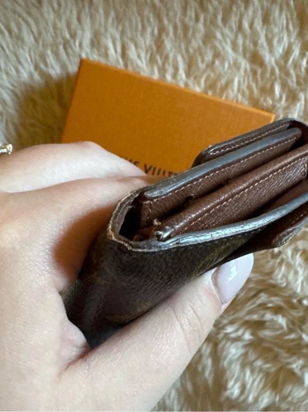 Louis Vuitton Monogram Snap Wallet - Dark Brown & Gold